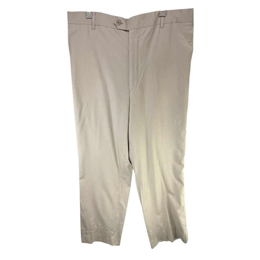Valentino Studio Wool Pants Mens‎ 36x32 Beige Drop 6 Straight Heritage Italian